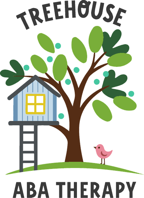 Treehouse ABA Therapy logo with hand-lettered name