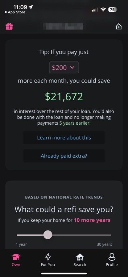 Refinance savings: paying a little more each month and how much interest it saves.