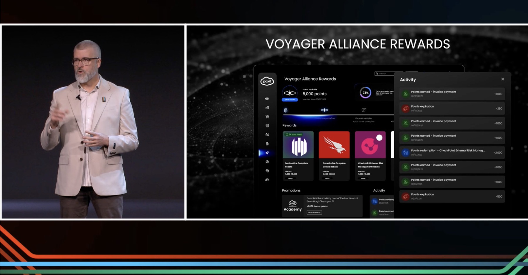 Voyager Alliance Rewards on the main stage at Beyond 2025.